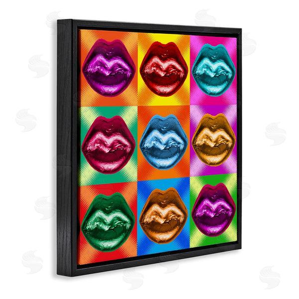 Stupell Industries Ziwei Li | Vivid Lips Abstraction Wall Art
