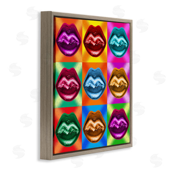 Stupell Industries Ziwei Li | Vivid Lips Abstraction Wall Art