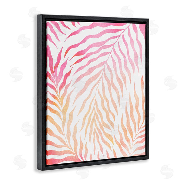 Stupell Industries Ziwei Li | Vivid Pink Wavy Leaves Wall Art