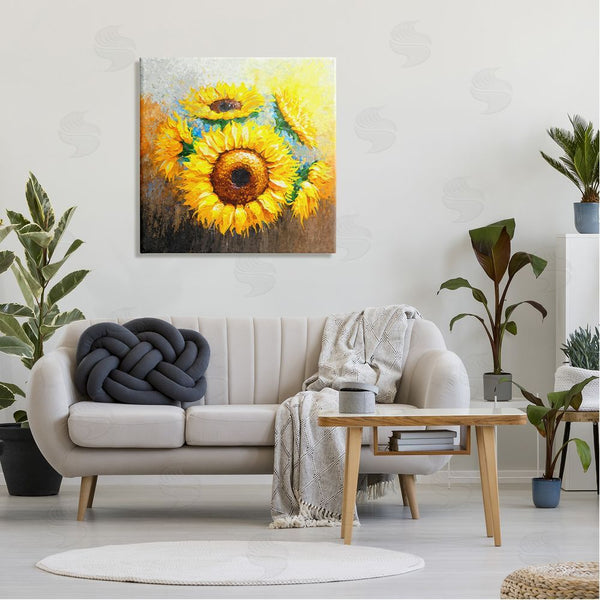 Stupell Industries Ziwei Li | Vivid Yellow Sunflowers Impressionist Style Wall Art