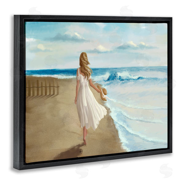stupell Industries Ziwei Li | Walk On The Beach Painting Wall Art