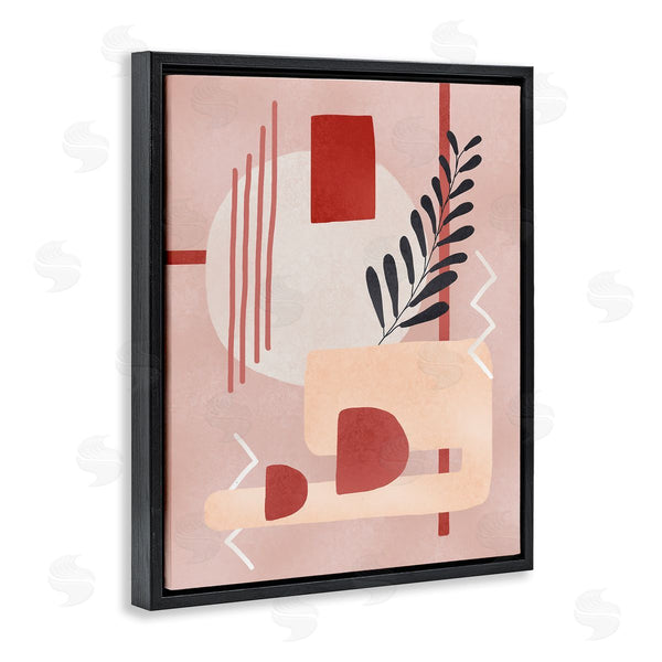 Stupell Industries Ziwei Li | Warm Abstract Shapes Plant Detail