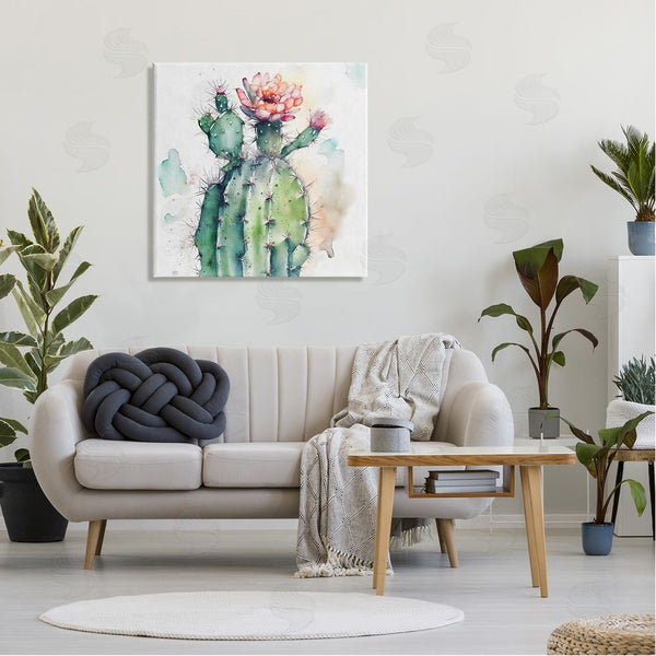 Stupell Industries Ziwei Li | Watercolor Cactus Desert Nature Wall Art