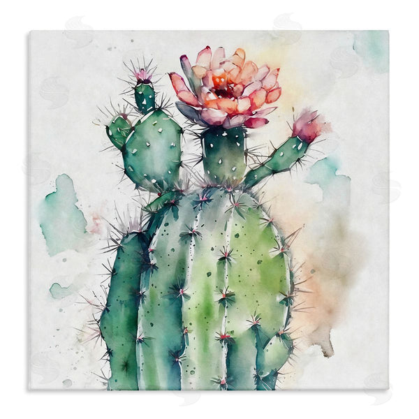 stupell industries Ziwei Li | Watercolor Cactus Desert Nature Wall Art