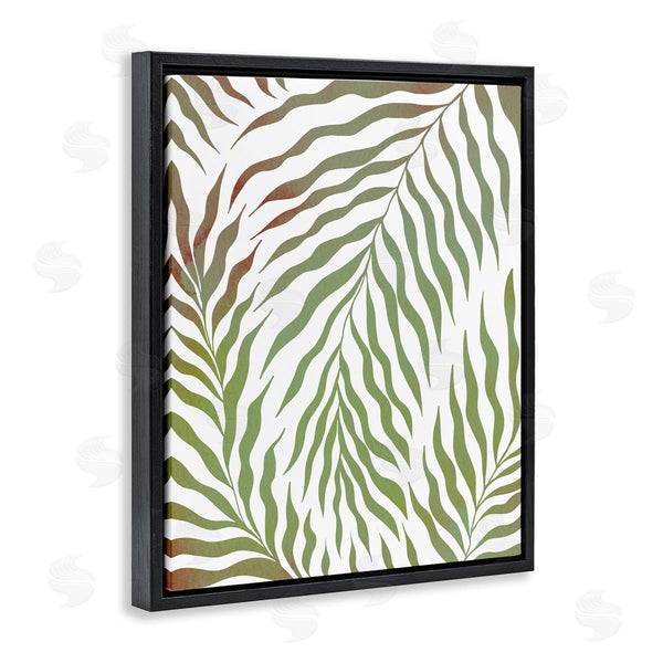 Stupell Industries Ziwei Li | Wavy Green Botanical Leaves Wall Art