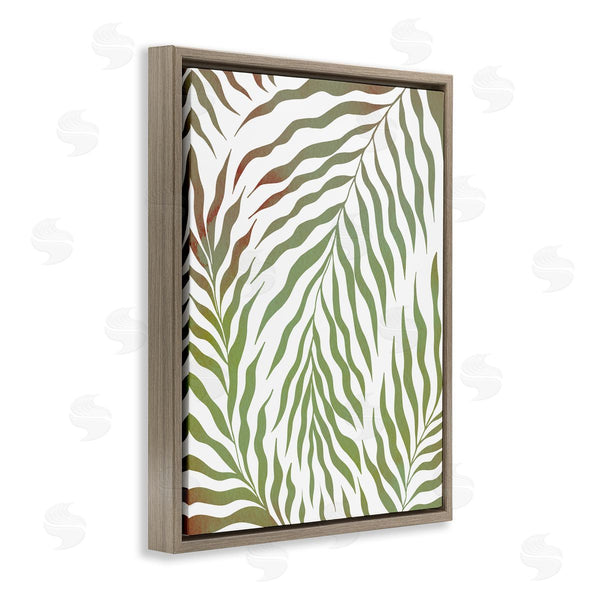 Stupell Industries Ziwei Li | Wavy Green Botanical Leaves Wall Art