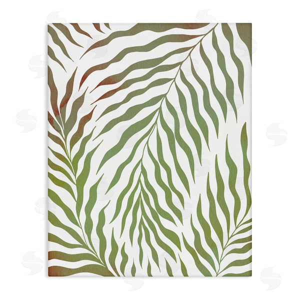 stupell industries Ziwei Li | Wavy Green Botanical Leaves Wall Art