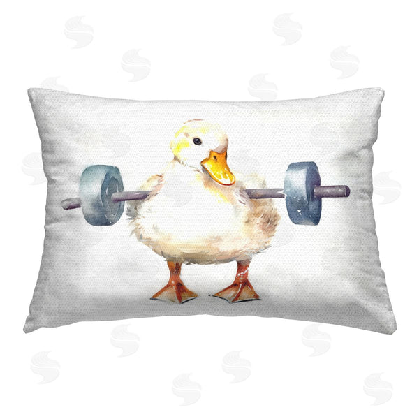 Stupell Industries Ziwei Li | Weightlifting Duck Portrait