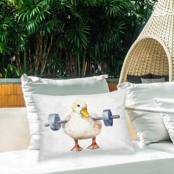 Stupell Industries Ziwei Li | Weightlifting Duck Portrait