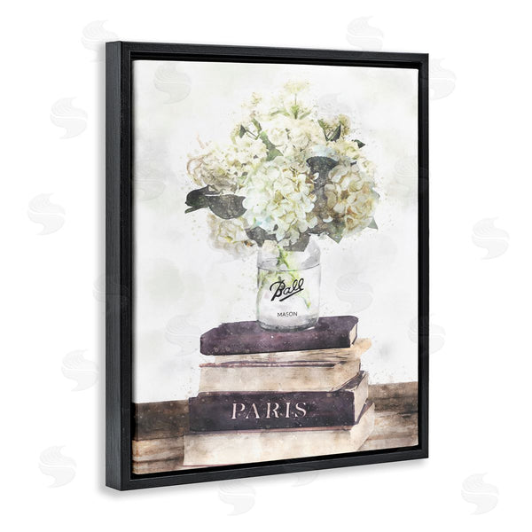 Stupell Industries Ziwei Li | White Florals On Bookstack