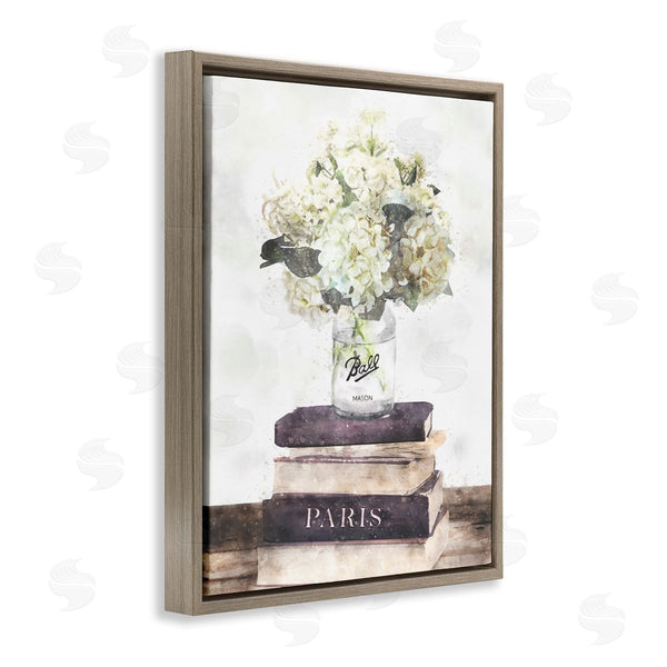 Stupell Industries Ziwei Li | White Florals On Bookstack