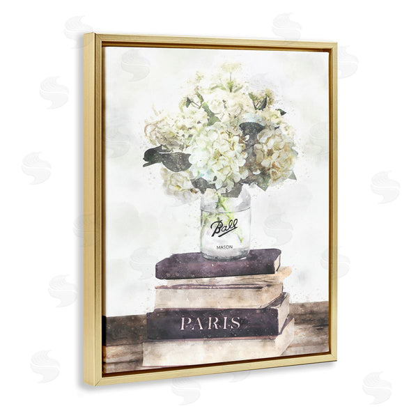 Stupell Industries Ziwei Li | White Florals On Bookstack