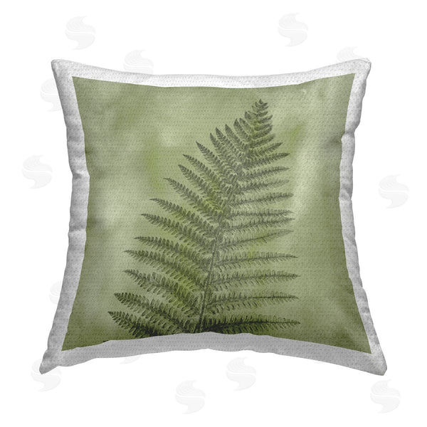 Stupell Industries Ziwei Li | Wilderness Fern Leaf Nature Printed Throw Pillow