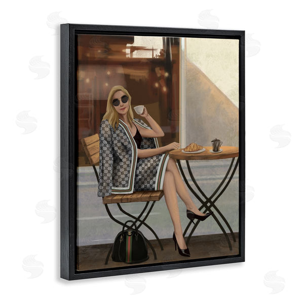 Stupell Industries Ziwei Li | Woman With Coffee At Café