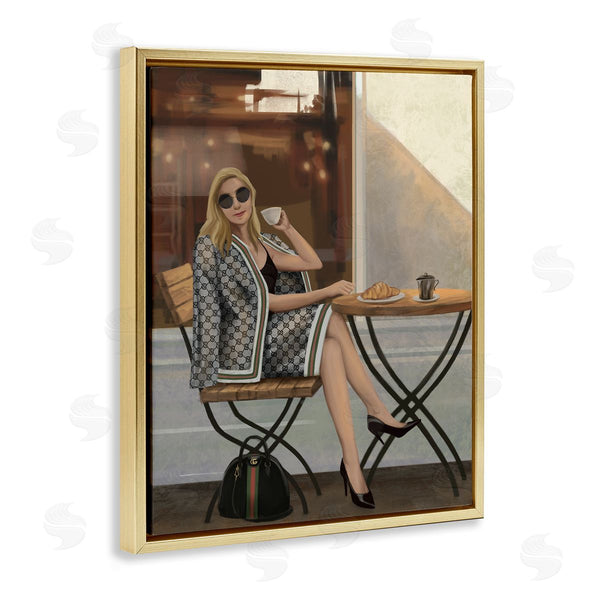 Stupell Industries Ziwei Li | Woman With Coffee At Café