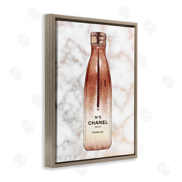 Stupell Industries Ziwei Li | Women's Fashion Water Bottle Over Marble