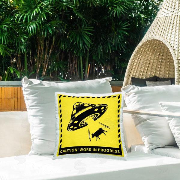 Stupell Industries Ziwei Li | Work In Progress UFO Printed Throw Pillow