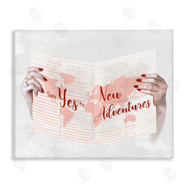 stupell industries Ziwei Li | Yes to New Adventures Red Pink