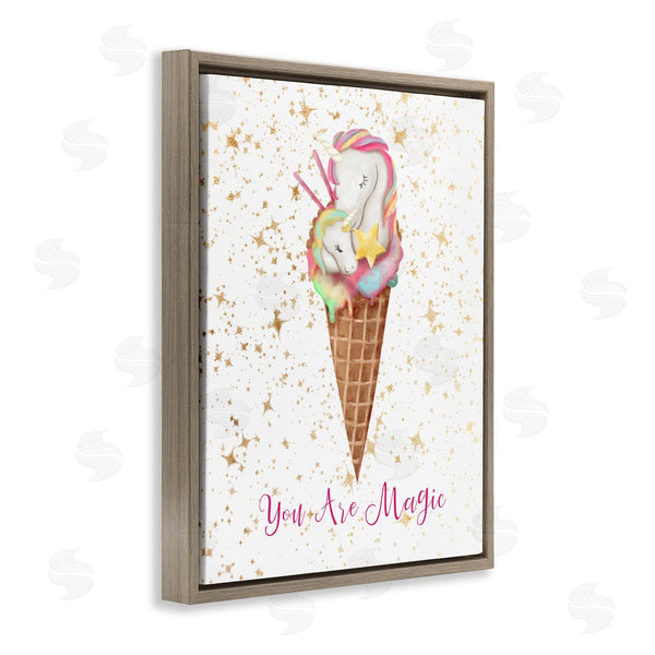 Stupell Industries Ziwei Li | You Are Magic Unicorn Ice Cream