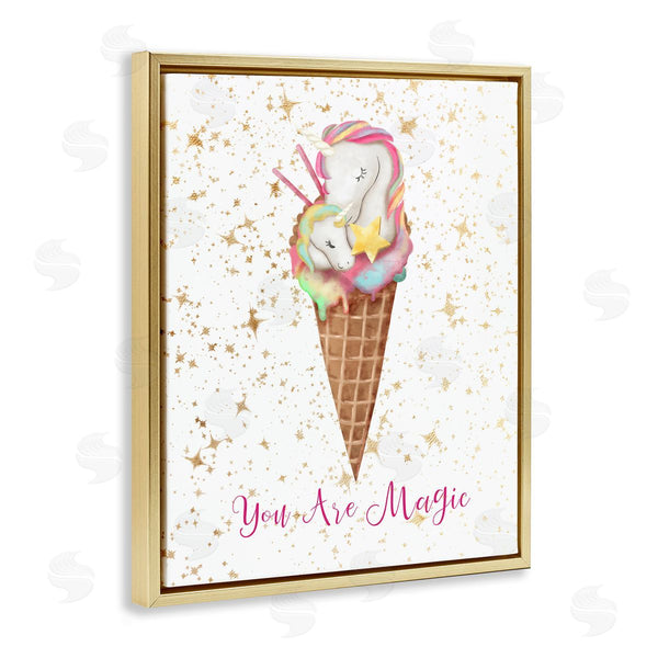 Stupell Industries Ziwei Li | You Are Magic Unicorn Ice Cream