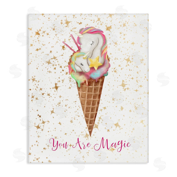 stupell industries Ziwei Li | You Are Magic Unicorn Ice Cream