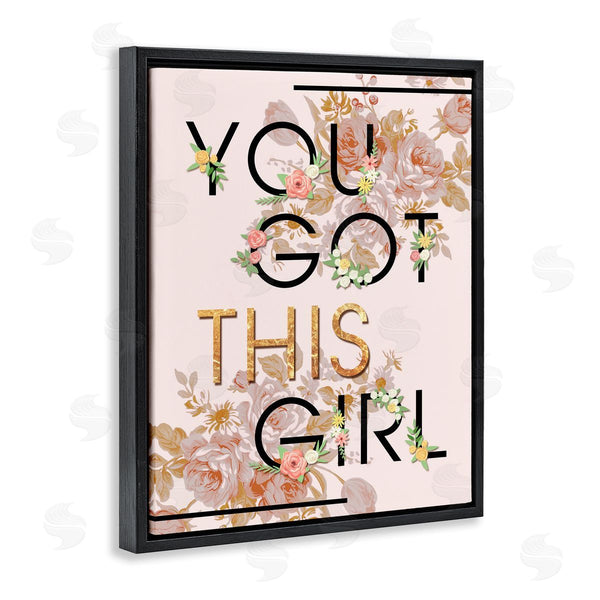 Stupell Industries Ziwei Li | You Got This Girl Floral Glam