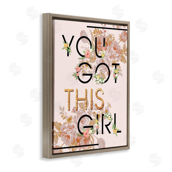 Stupell Industries Ziwei Li | You Got This Girl Floral Glam