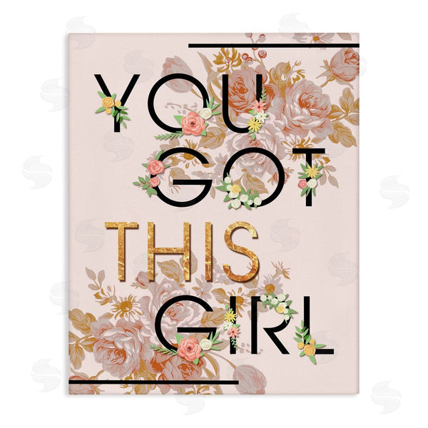 stupell industries Ziwei Li | You Got This Girl Floral Glam
