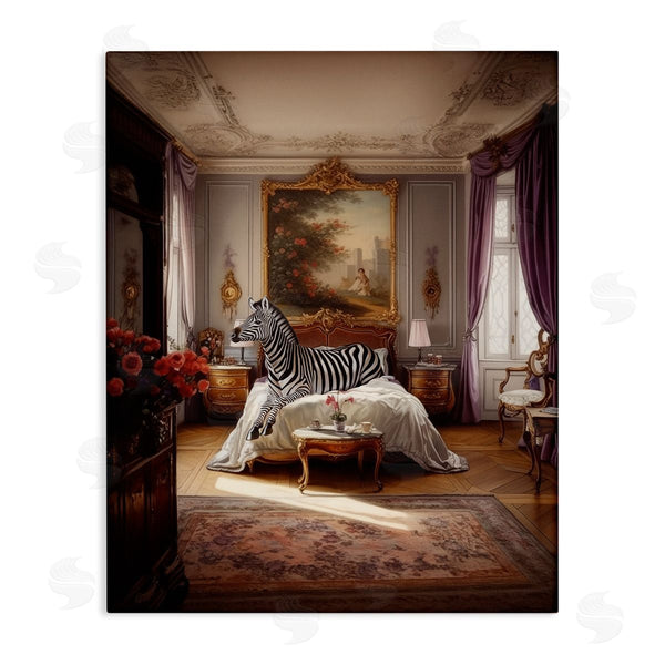 stupell industries Ziwei Li | Zebra in Regal Room Wall Art