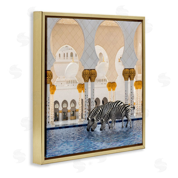 Stupell Industries Ziwei Li | Zebras In Arabesque Arch